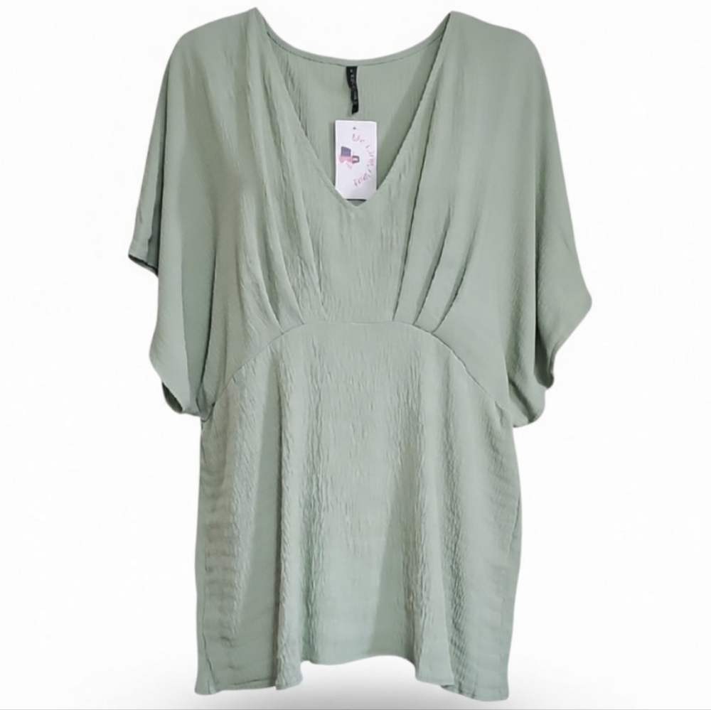 Elegant Sage Green Women's Top